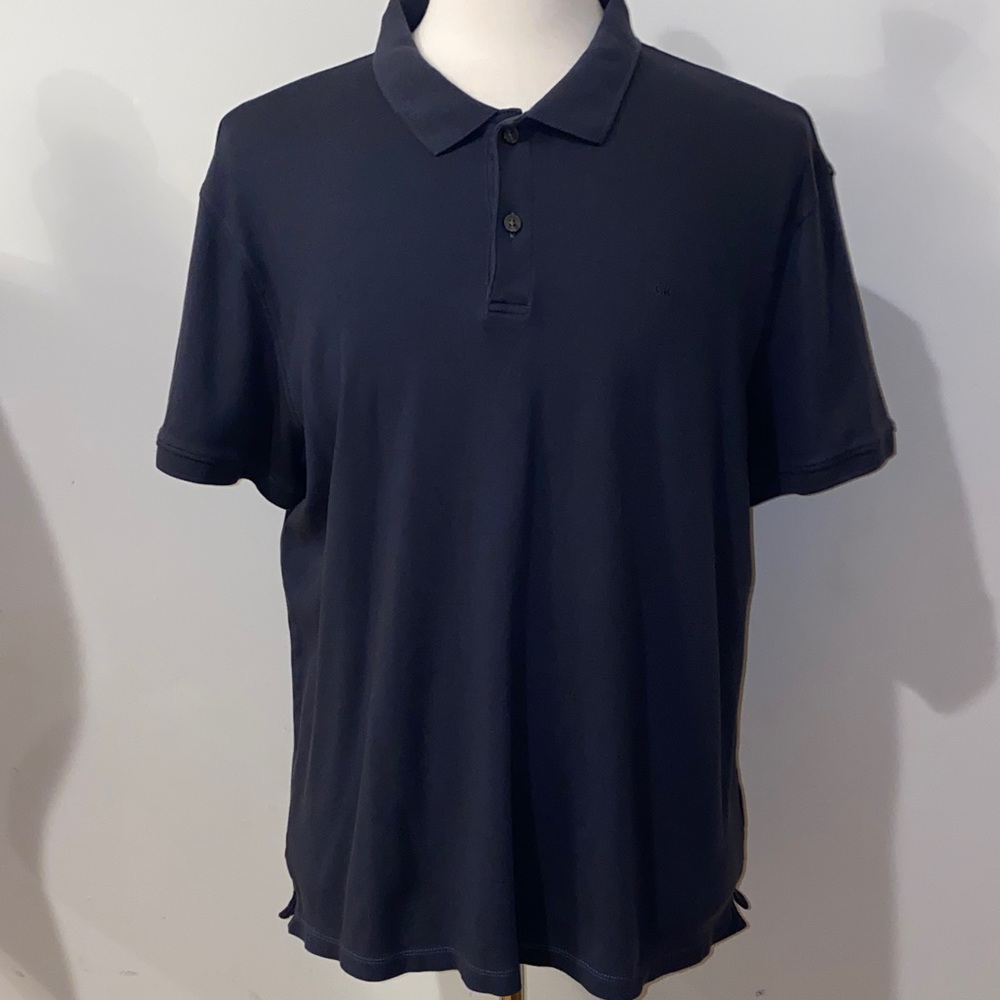 Calvin Klein Liquid Touch Polo Shirt 100% Cotton Size XL